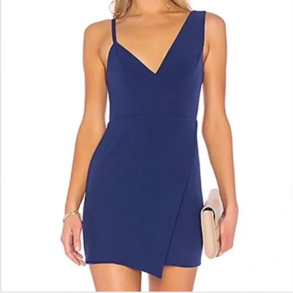 Revolve‎ NBD Adios Navy Mini Dress. Size Large. NWT.